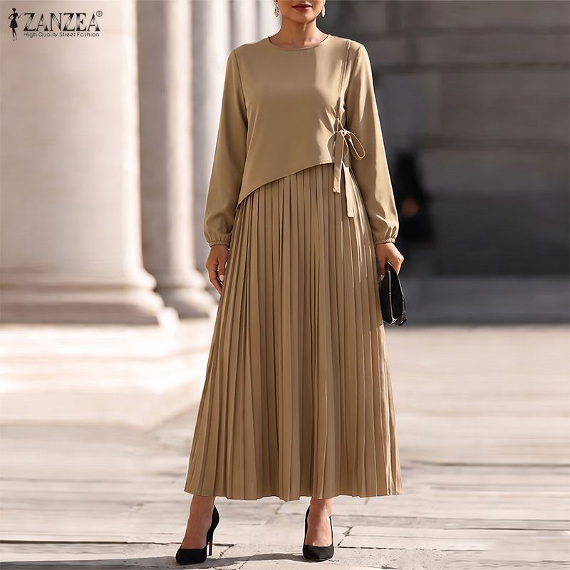 Women Formal Office Wear Tops - ZANZEA Plus Size Women O Neck