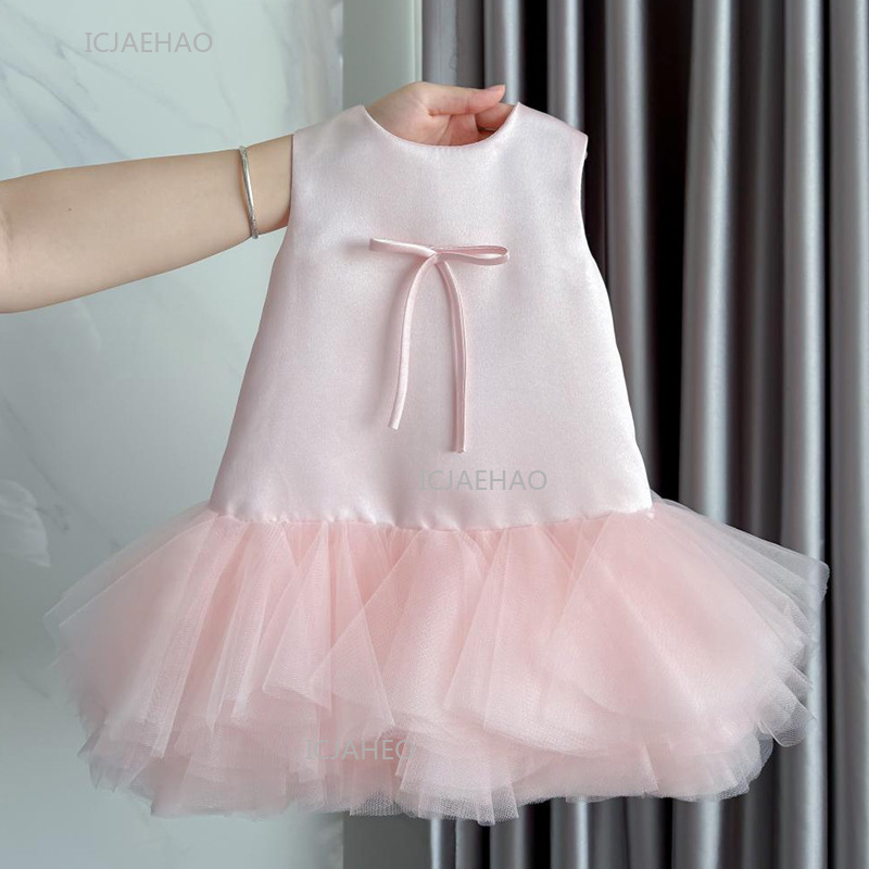 Women'S Formal Wear For Girls - Party Dress Pink Baby Girls Vest