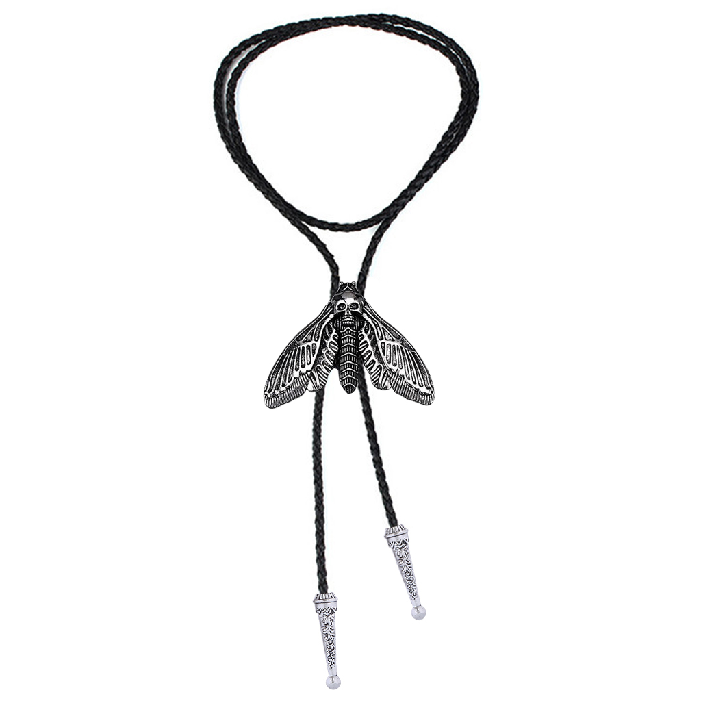 Women Formal Wear Western - Fashion Animal Moth Bolo Tie -