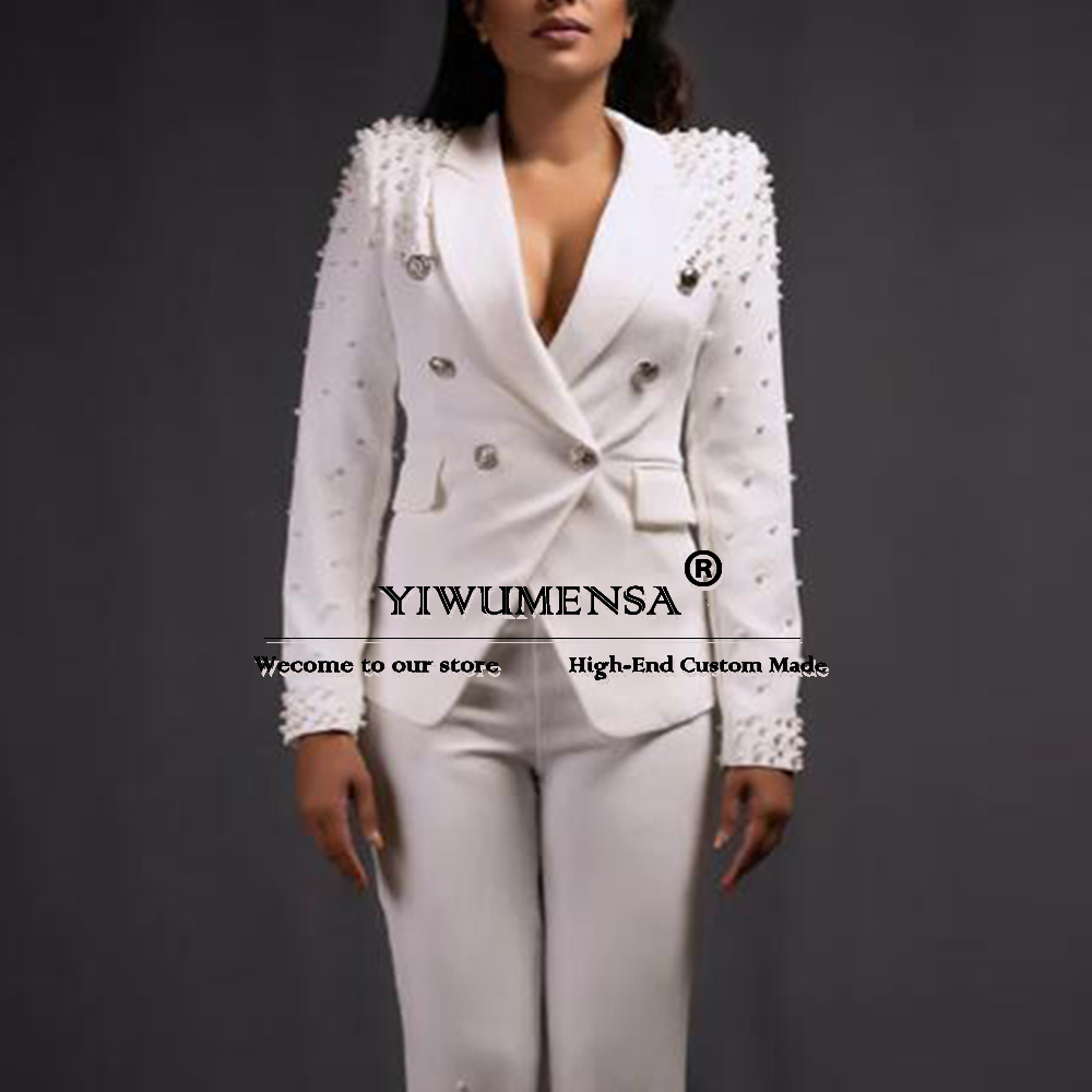 Women Formal Wear Tailor - Luxury Women Pants Suits Slim Fit