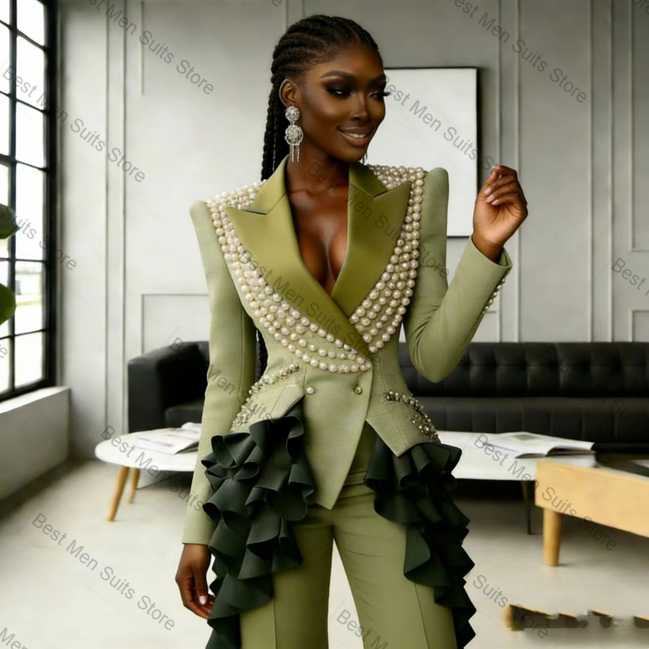 Pearls Green Women Suit Set 2  - Women'S Green Formal Wear review and price