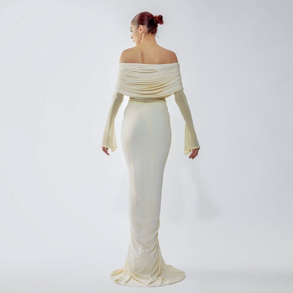 Beige Women Prom Dress Sexy Of - Women'S Formal Wear For A Wedding Guest review and price