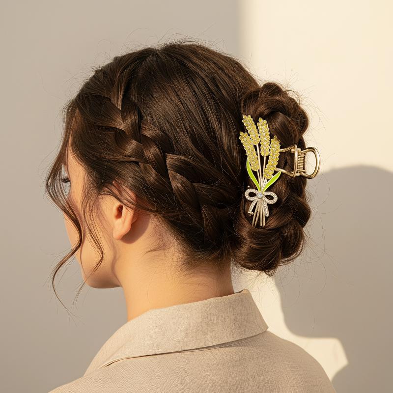 Alloy Wheat Design Hair Claw C - Women Formal Wear Designers review and price