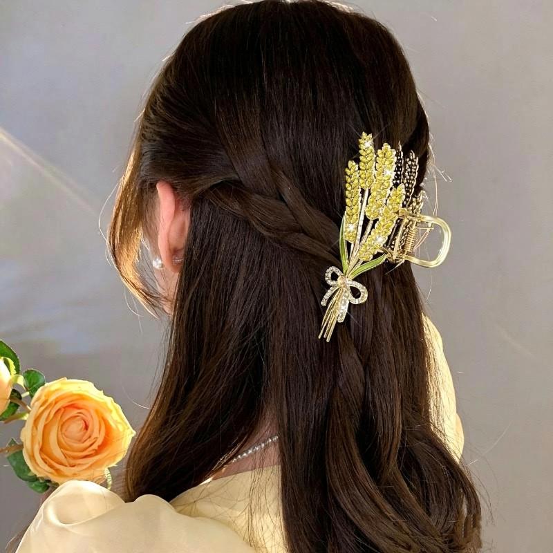 Alloy Wheat Design Hair Claw C - Women Formal Wear Designers review and price