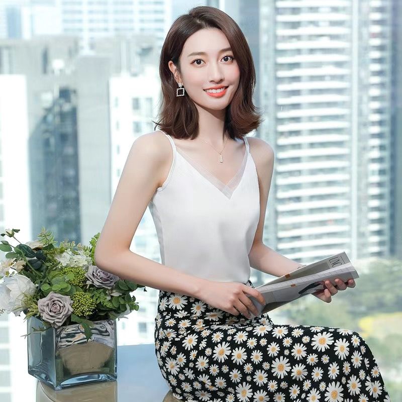 New style ice silk camisole bl - Women Formal Office Wear Tops review and price