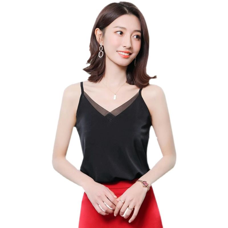 New style ice silk camisole bl - Women Formal Office Wear Tops review and price