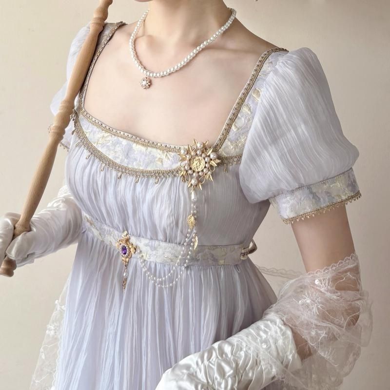 Handmade Regency Empire Waist  - Women'S Green Formal Wear review and price