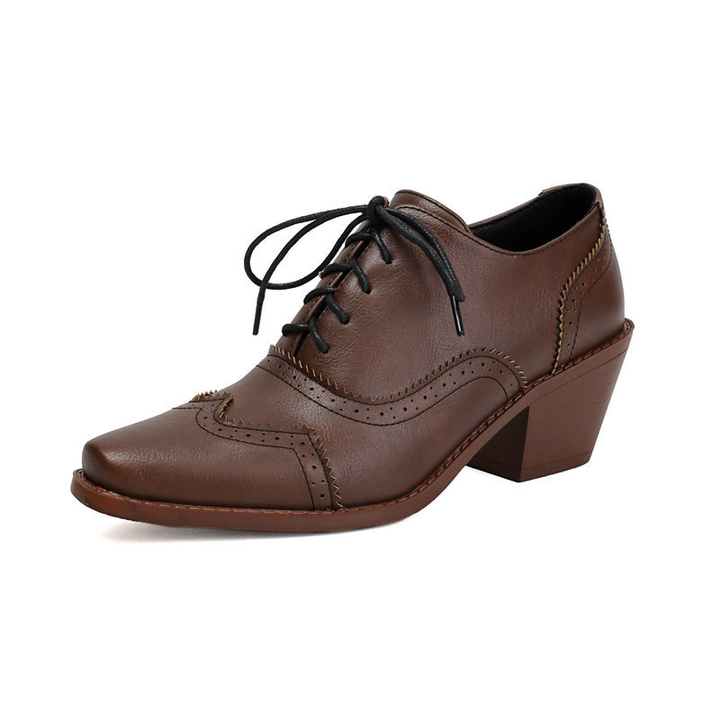 Women Oxford Shoes Point Toe W - Pump Heel Block review and price