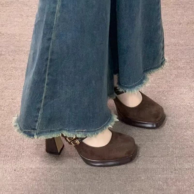 Vintage Thick High Women Mary  - Women Formal Wear For Office review and price