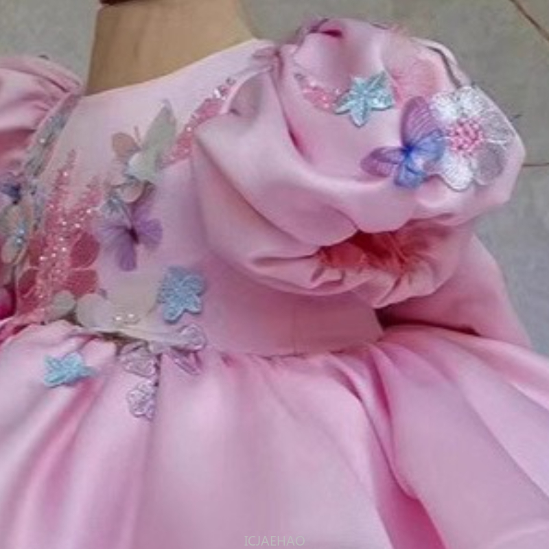 New Kids Satin Dress Bubble Sl - Women'S Formal Wear For Girls review and price