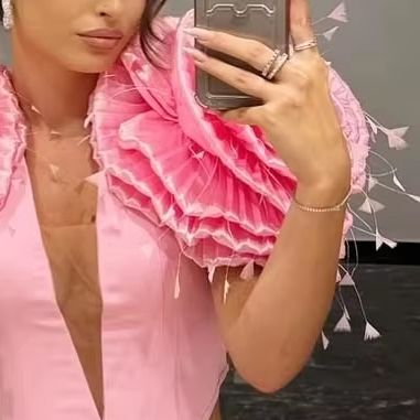 Pink Two Pieces Prom Dresses W - Women Formal Wear Online review and price