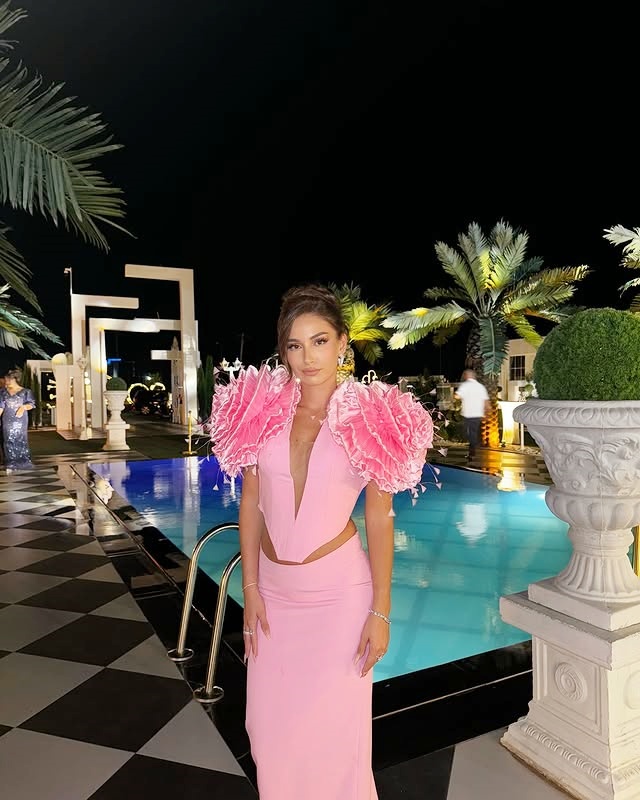 Pink Two Pieces Prom Dresses W - Women Formal Wear Online review and price