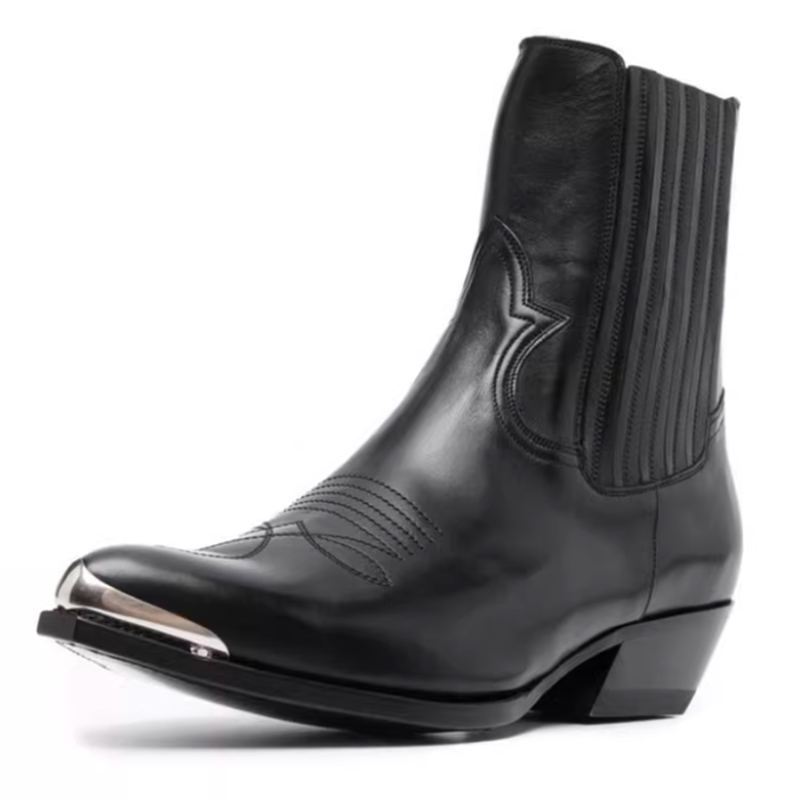 Men's Black Leather Western Ch - Women Formal Wear Western review and price