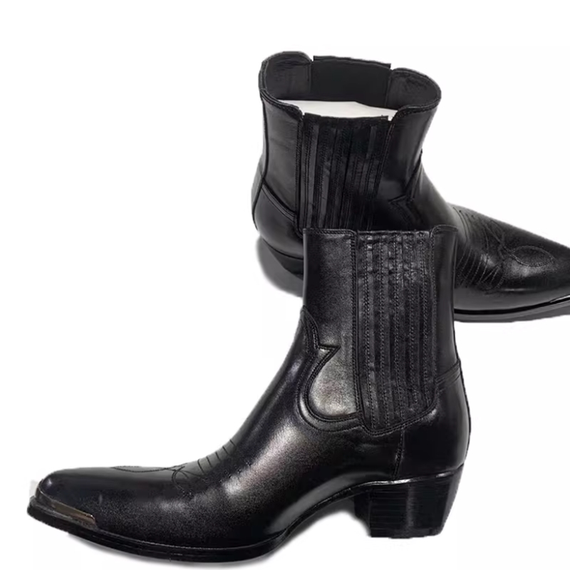 Men's Black Leather Western Ch - Women Formal Wear Western review and price