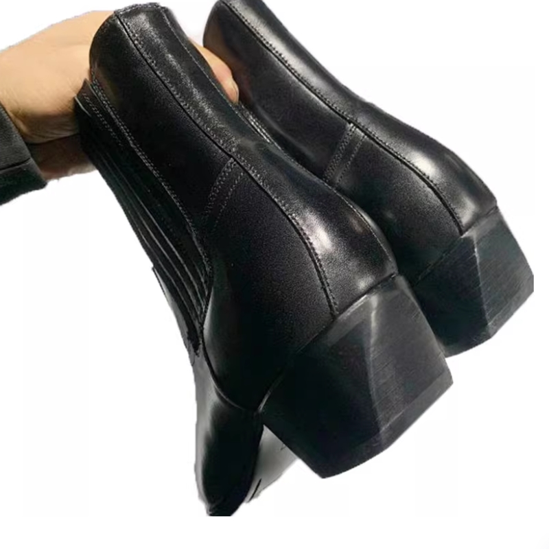 Men's Black Leather Western Ch - Women Formal Wear Western review and price