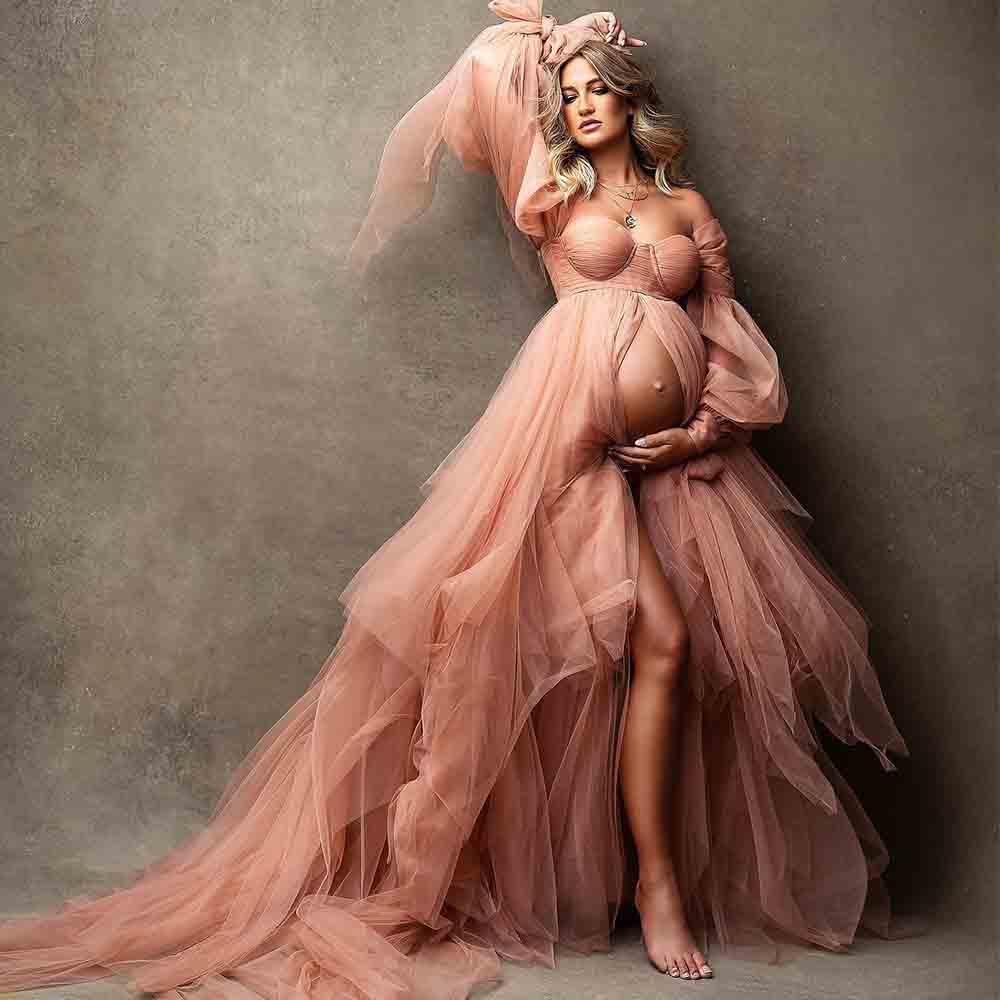 Fluffy Sweetheart Evening Dres - Women Formal Wear Photoshoot review and price