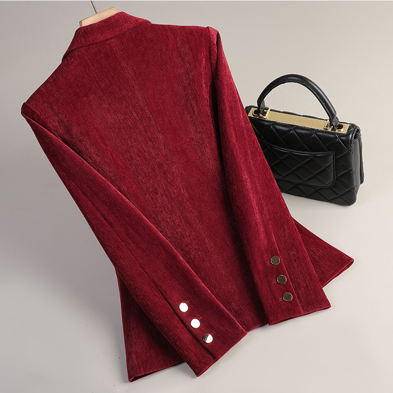 Yellow Gold Velvet Blazer Wome - Women Formal Wear Winter review and price