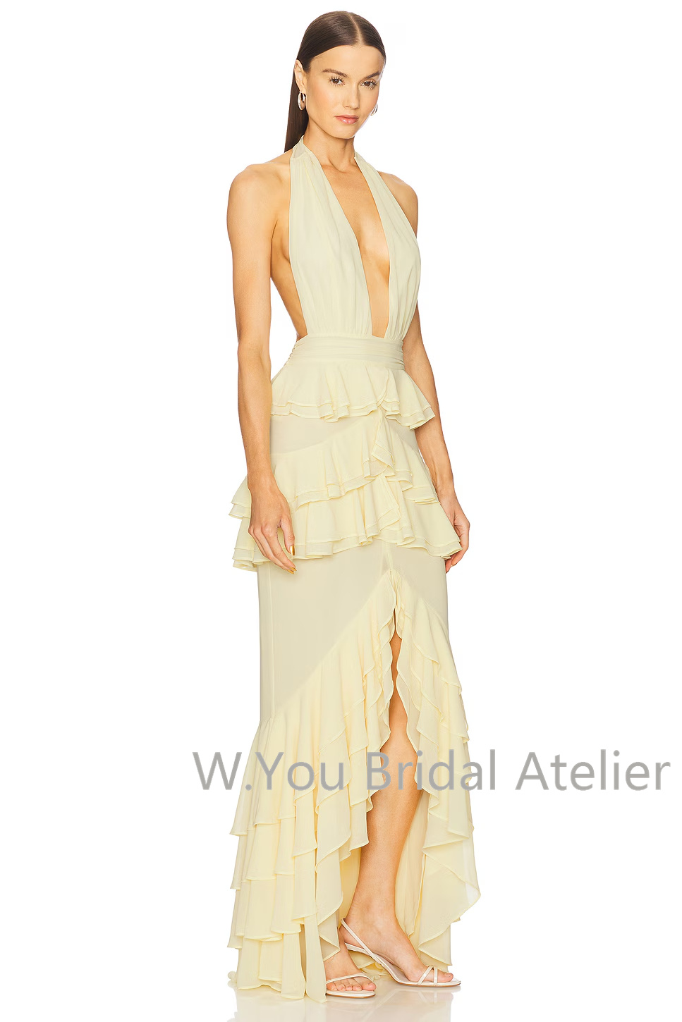 Evening Dresses Deep V Neck Ha - Women'S Formal Wear For A Wedding Guest review and price