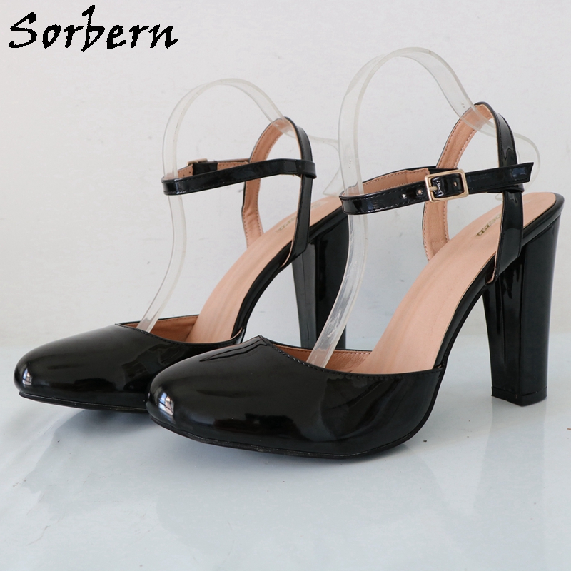 Sorbern Black Shiny Block High - Pump Heel Block review and price