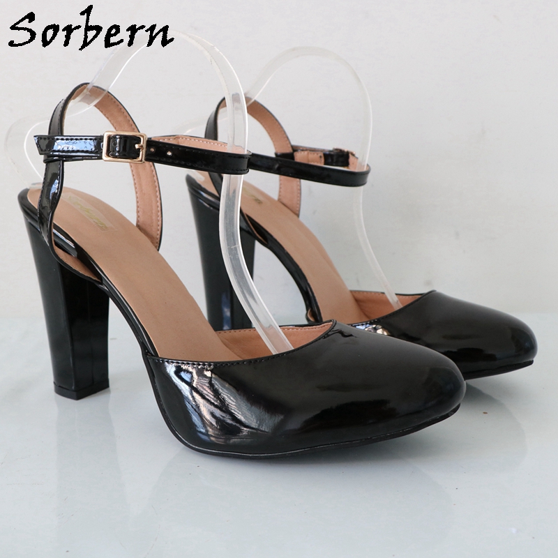 Sorbern Black Shiny Block High - Pump Heel Block review and price