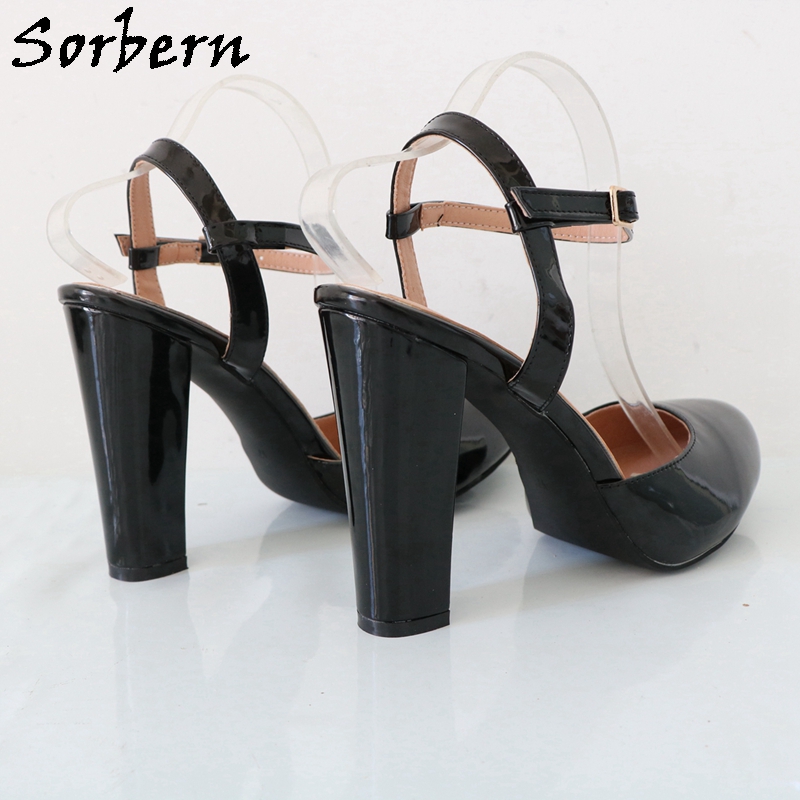 Sorbern Black Shiny Block High - Pump Heel Block review and price