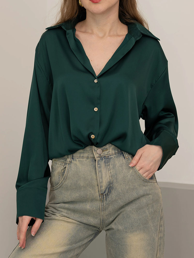 Female Button Silk for Women E - Women Formal Wear Winter review and price