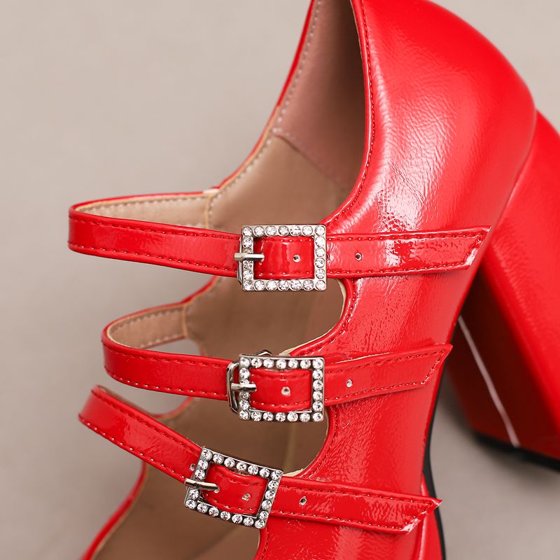 SIMLOVEYO Brand Women Pump Rou - Pump Heel Block review and price