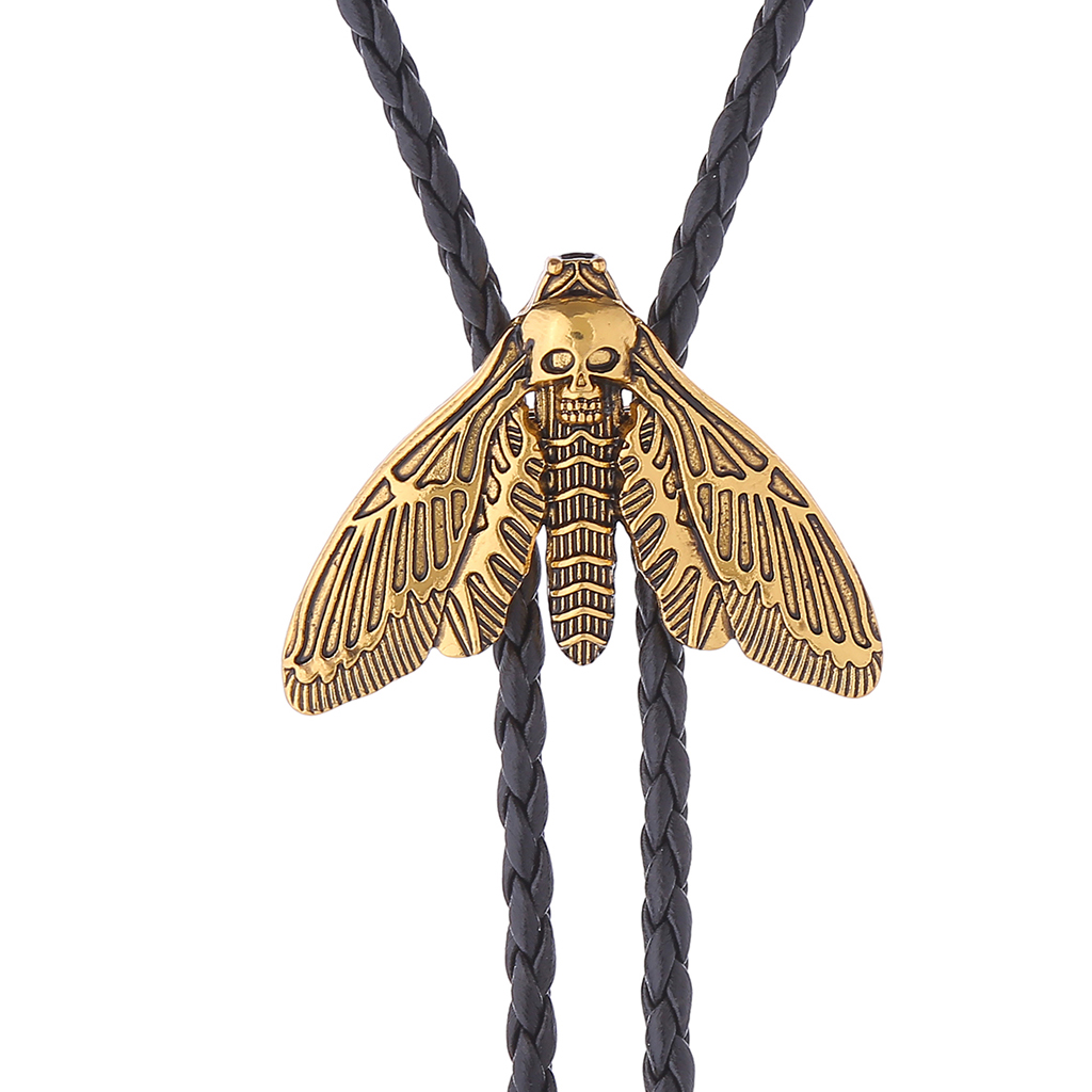 Fashion Animal Moth Bolo Tie - - Women Formal Wear Western review and price