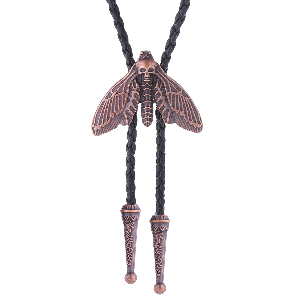 Fashion Animal Moth Bolo Tie - - Women Formal Wear Western review and price