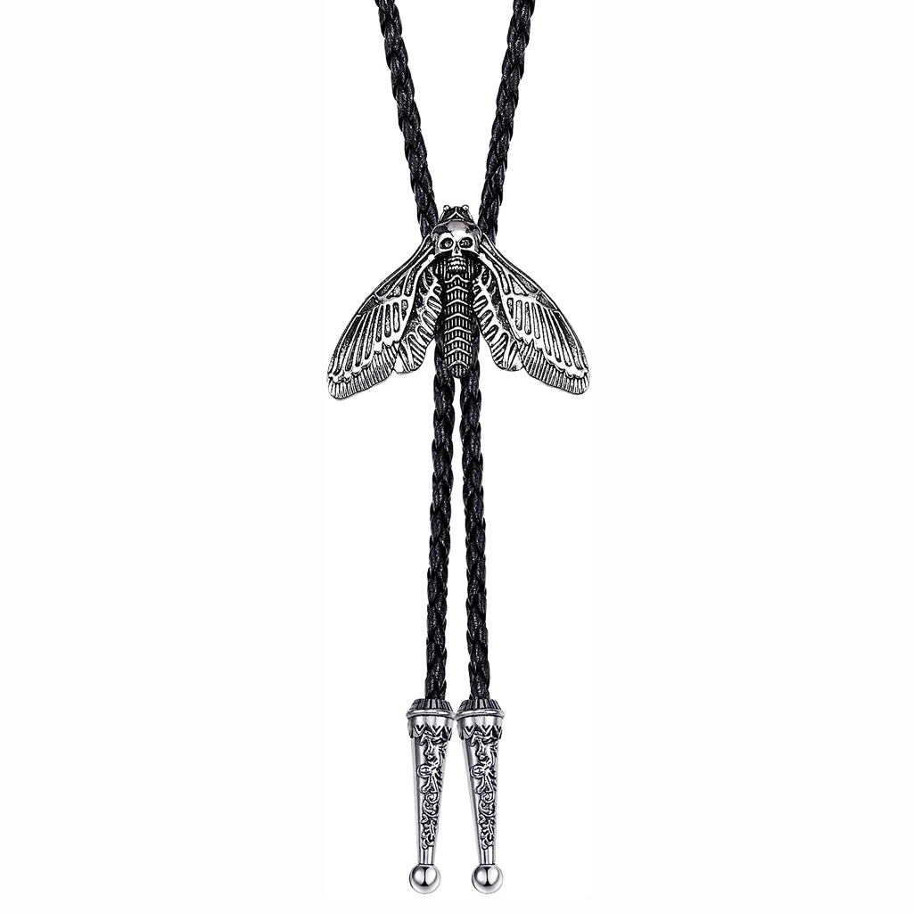 Fashion Animal Moth Bolo Tie - - Women Formal Wear Western review and price
