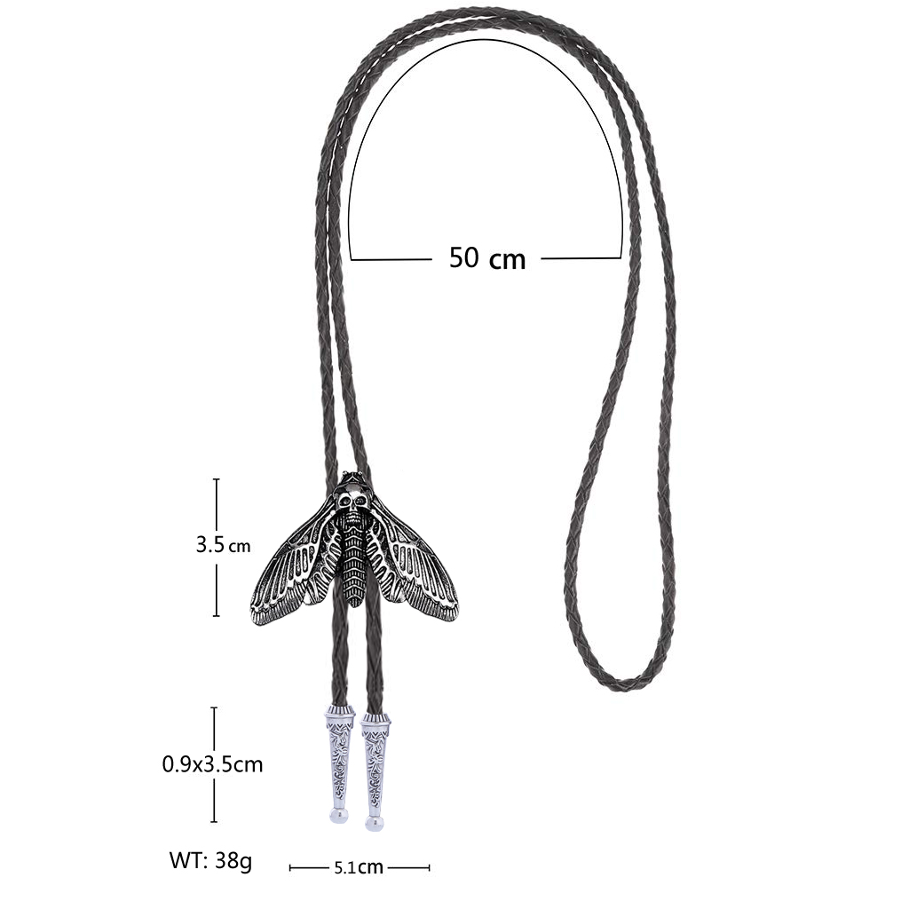 Fashion Animal Moth Bolo Tie - - Women Formal Wear Western review and price