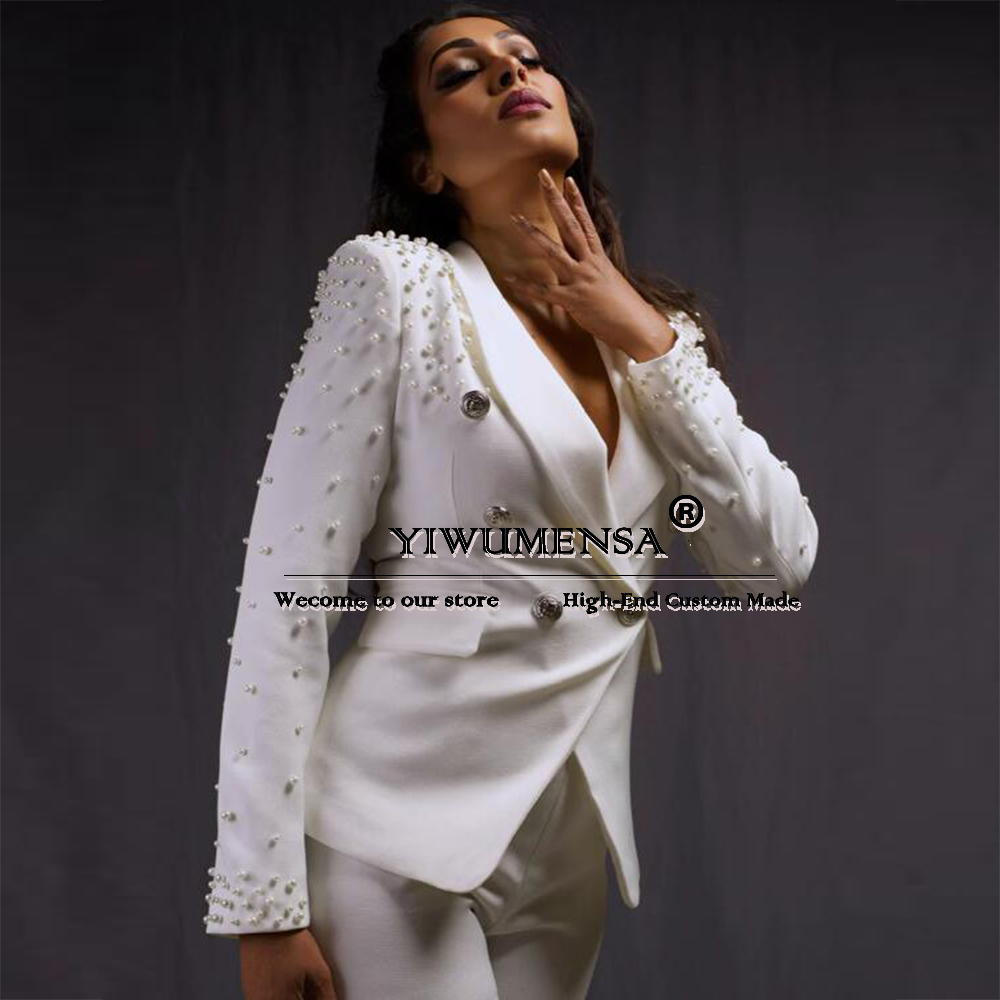 Luxury Women Pants Suits Slim  - Women Formal Wear Tailor review and price