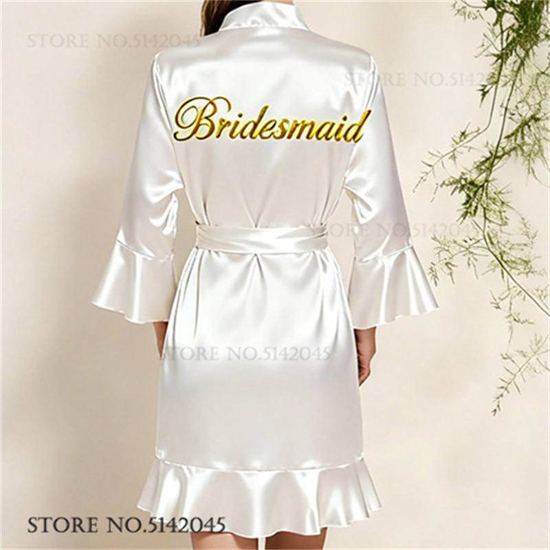 Silk Satin White Wedding Robe  - Women'S Formal Wear Wedding review and price