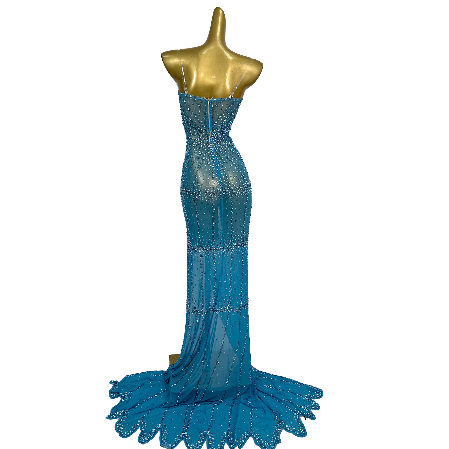 High-end Wedding Sparkly Cryst - Women Formal Wear Photoshoot review and price