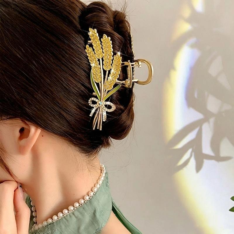 Alloy Wheat Design Hair Claw C - Women Formal Wear Designers review and price